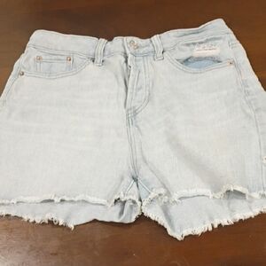 Wild Fable Light Wash Frayed Jean Shorts